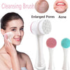 3D Bilateral Silicone Manual Massage Facial Brush
