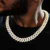 Unisex Stoned Buckle Cuban Link Necklace