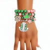 AKA Sorority Inspired Pink Green Pearl Bracelets - MillenniaWorld.com