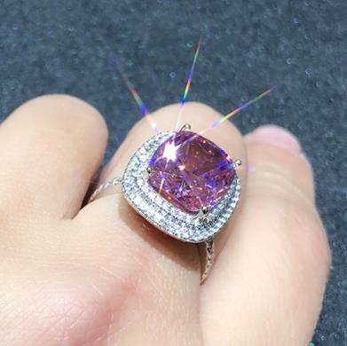 Big Pink Cubic Zirconia Rings - MillenniaWorld.com