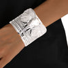 Burnished Silver Rope Elephant Cuff - MillenniaWorld.com