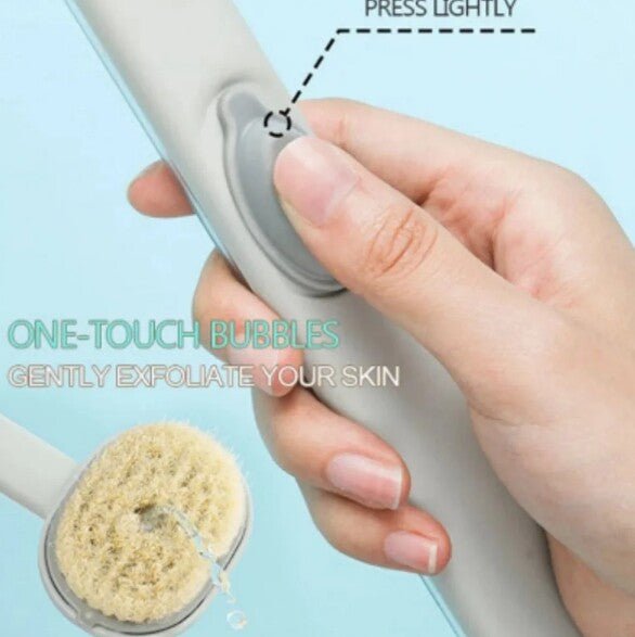 Long Handle Bath Brush Shower Sponge Exfoliating Body Brush - MillenniaWorld.com