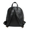 Moto Backpack Black Zipper Medium Bag for Women - MillenniaWorld.com